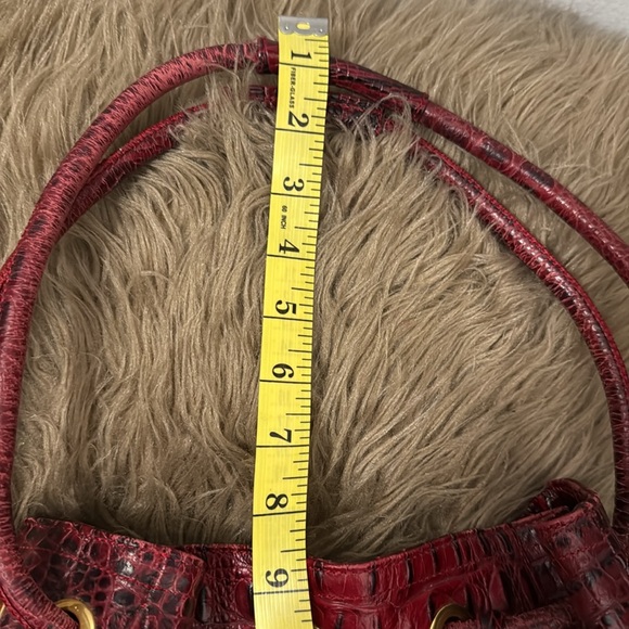 Brahmin Belinda Melbourne Red Crocodile-Embossed Women's Bag medium / large - Picture 15 of 15